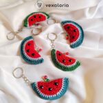 ✊ Vexaloria Handmade Crochet Resistance Keychain ❤️💚🖤🤍