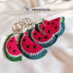 ✊ Vexaloria Handmade Crochet Resistance Keychain ❤️💚🖤🤍