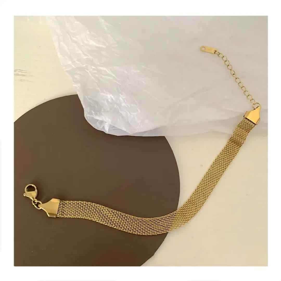 Stainless Steel Bracelet for Women Men Mesh Link Bracelet Hand Chain Jewelry