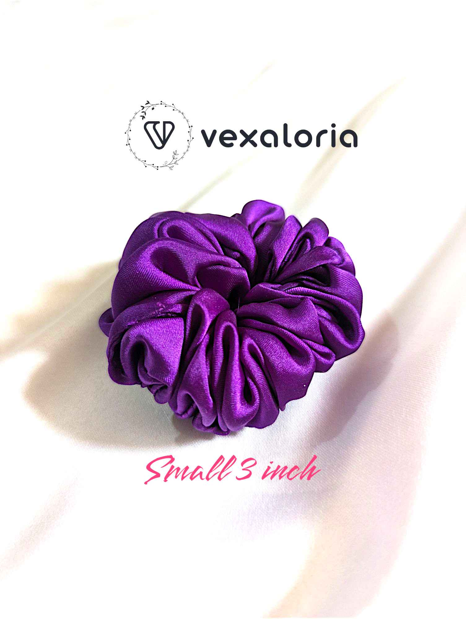 Plum Whirl Dark Purple Scrunchies