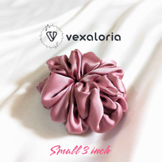 Rosy Ruffle Scrunchies