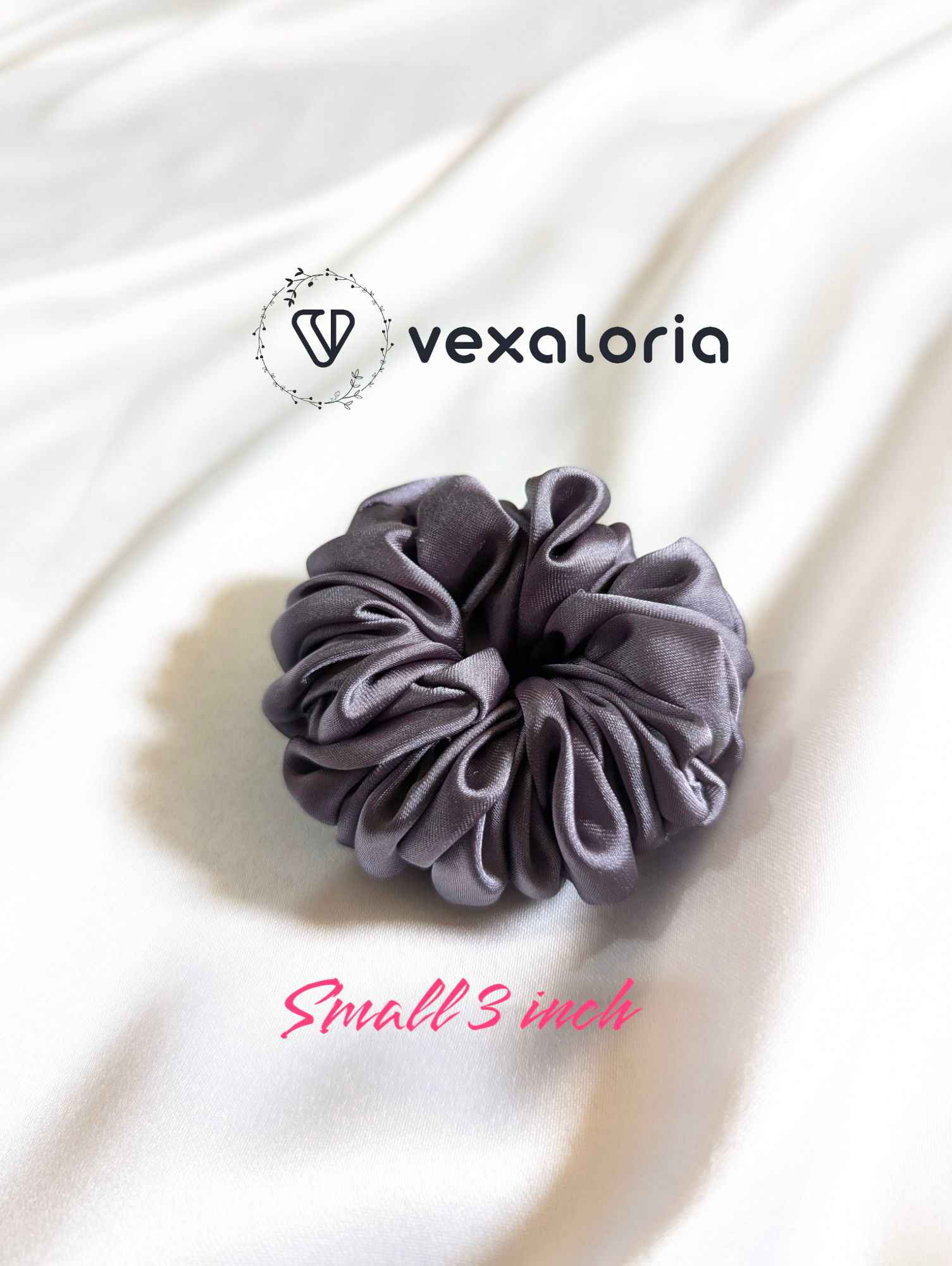 Ashy Dash Grey Scrunchies