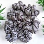 Ashy Dash Grey Scrunchies