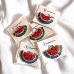 ✊ Vexaloria Handmade Crochet Resistance Keychain ❤️💚🖤🤍