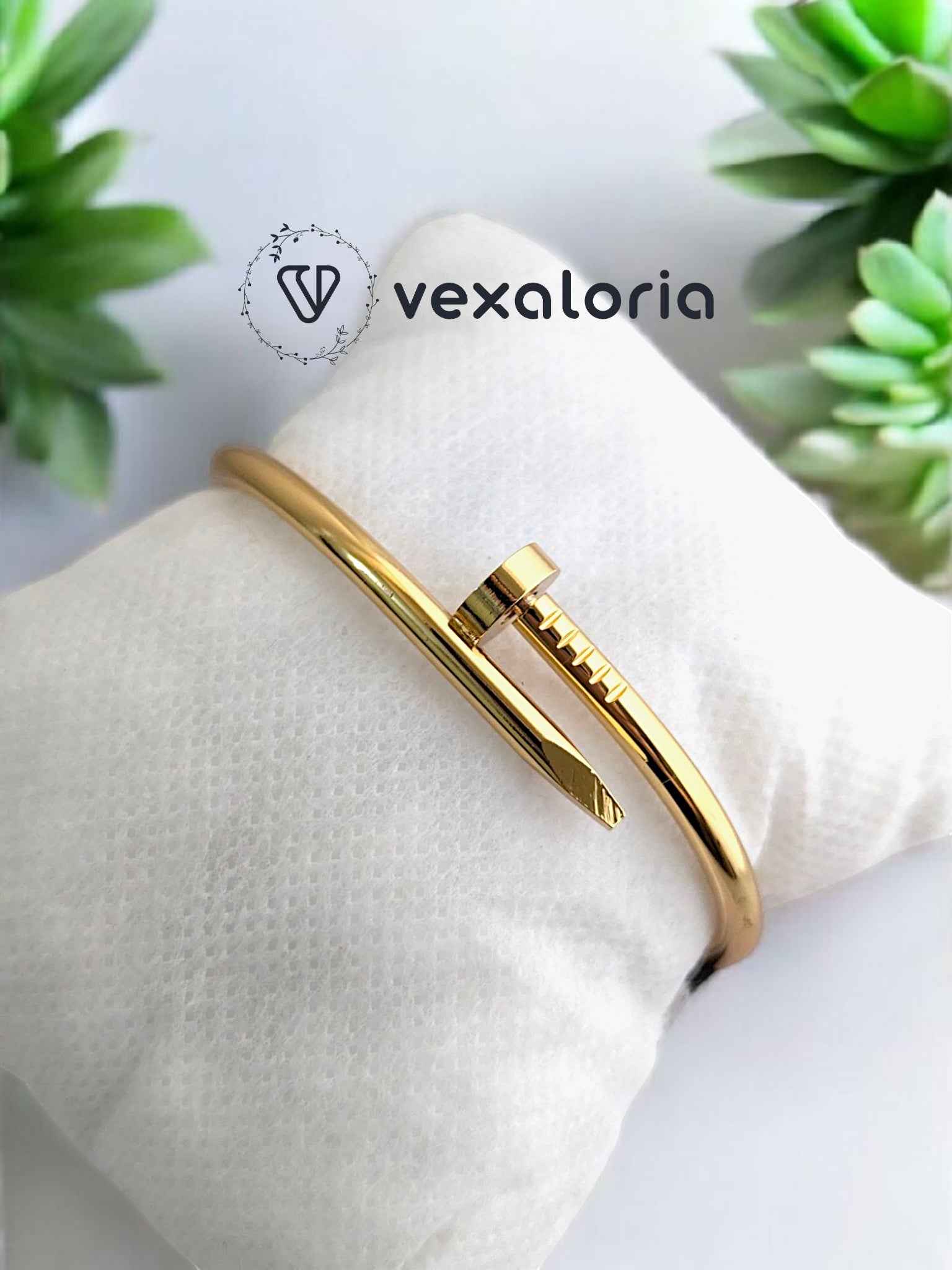 Gold Nail Bracelet / Cuff