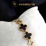 Double Clover Stainless Steel Bracelet/cuff