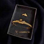 Luxury Duck style zircon studded bracelet (kara) with Ring for girls and women