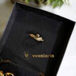 Luxury Duck style zircon studded bracelet (kara) with Ring for girls and women