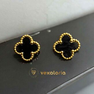 Black Clover Earing Stud - Stainless Steel studs for everyday use for girls