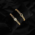 Luxury Zircon and Stone Design Gold stainless steel High quality Bracelet
