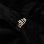Elegant design Zircon Fashion Ring Silver and Gold for girls / women for everyday use