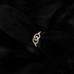 Vintage glamor Zircon Fashion Ring in Silver and golden for girls / women for everyday use