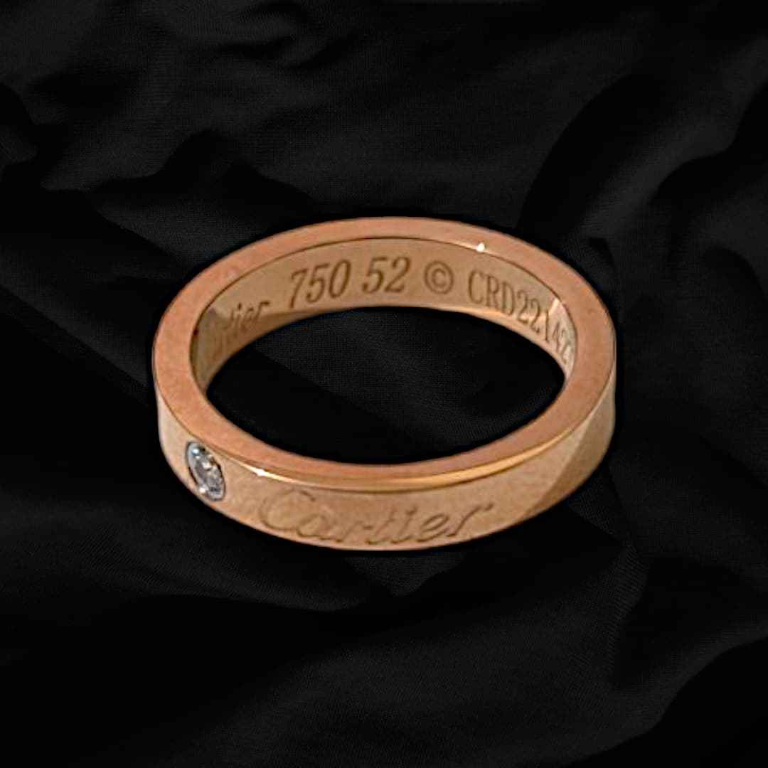 Cartier Design Rose Gold Ring