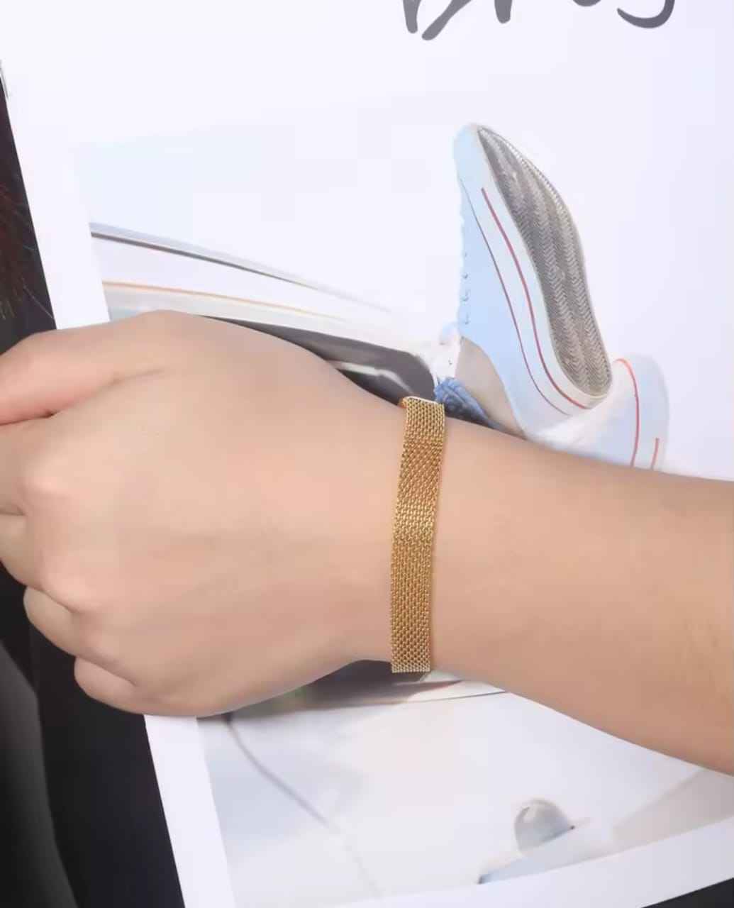 Stainless Steel Bracelet for Women Men Mesh Link Bracelet Hand Chain Jewelry