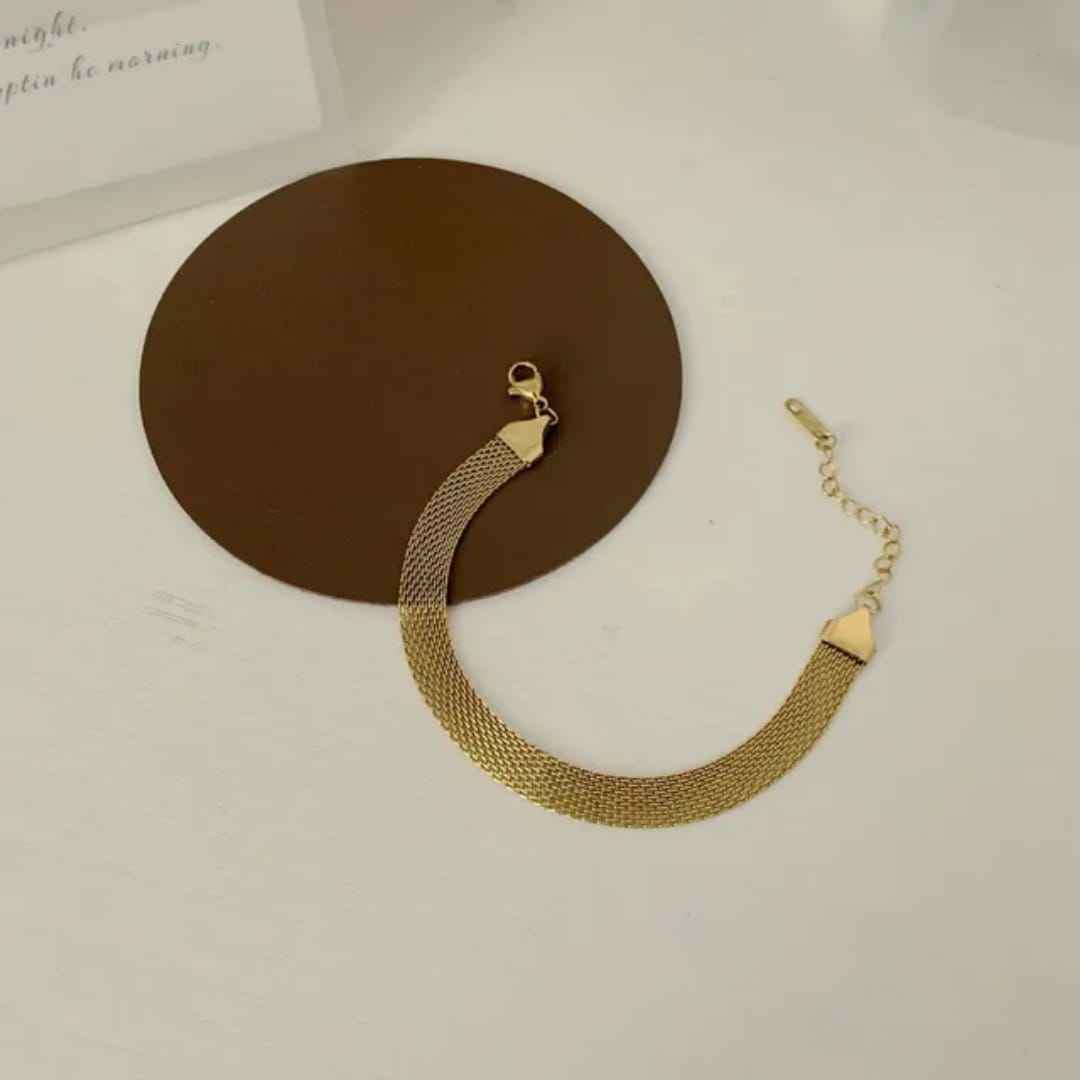 Stainless Steel Bracelet for Women Men Mesh Link Bracelet Hand Chain Jewelry